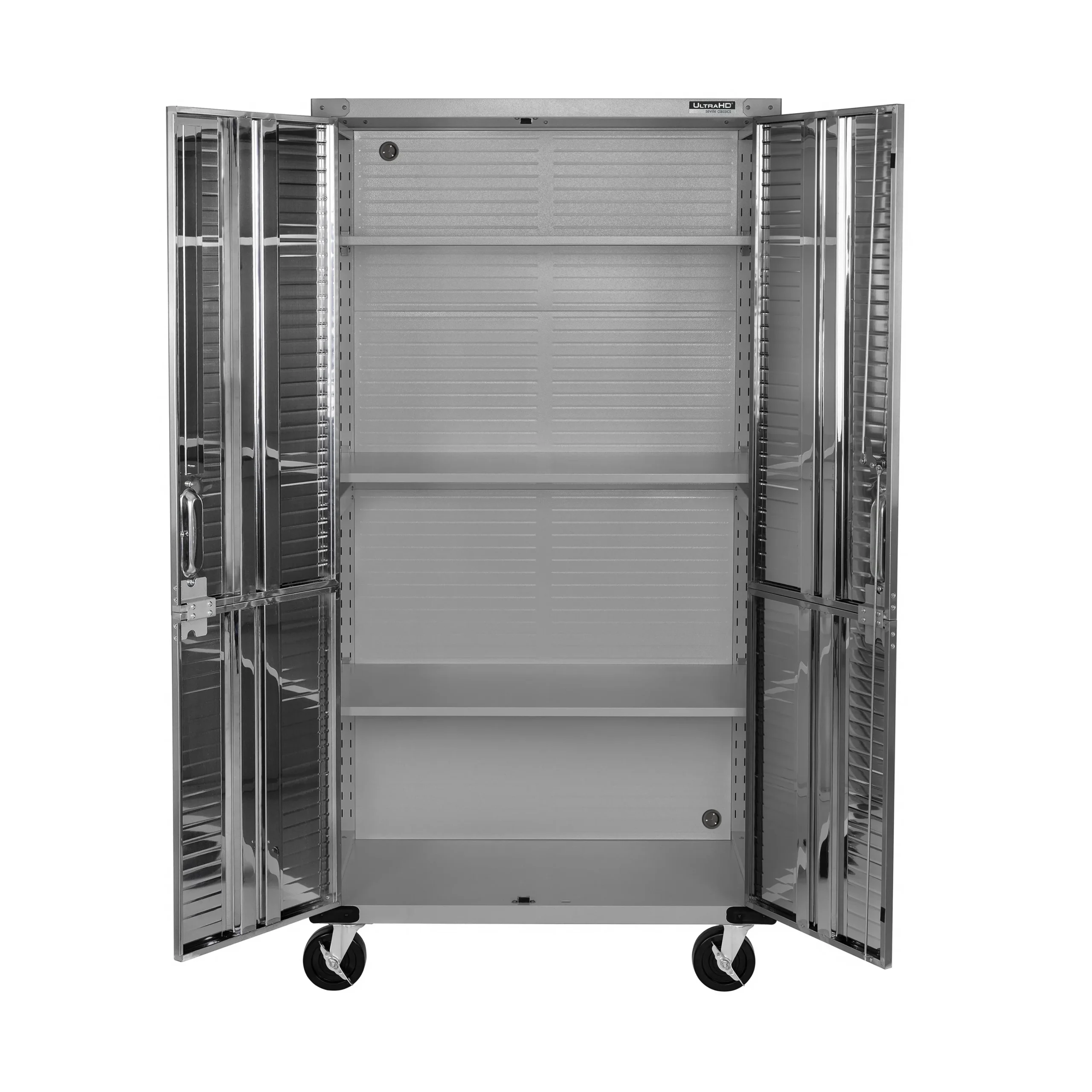 Seville Classics UltraHD Rolling Storage Cabinet, Granite, 36in W x 18in D x 72in H - Image 13