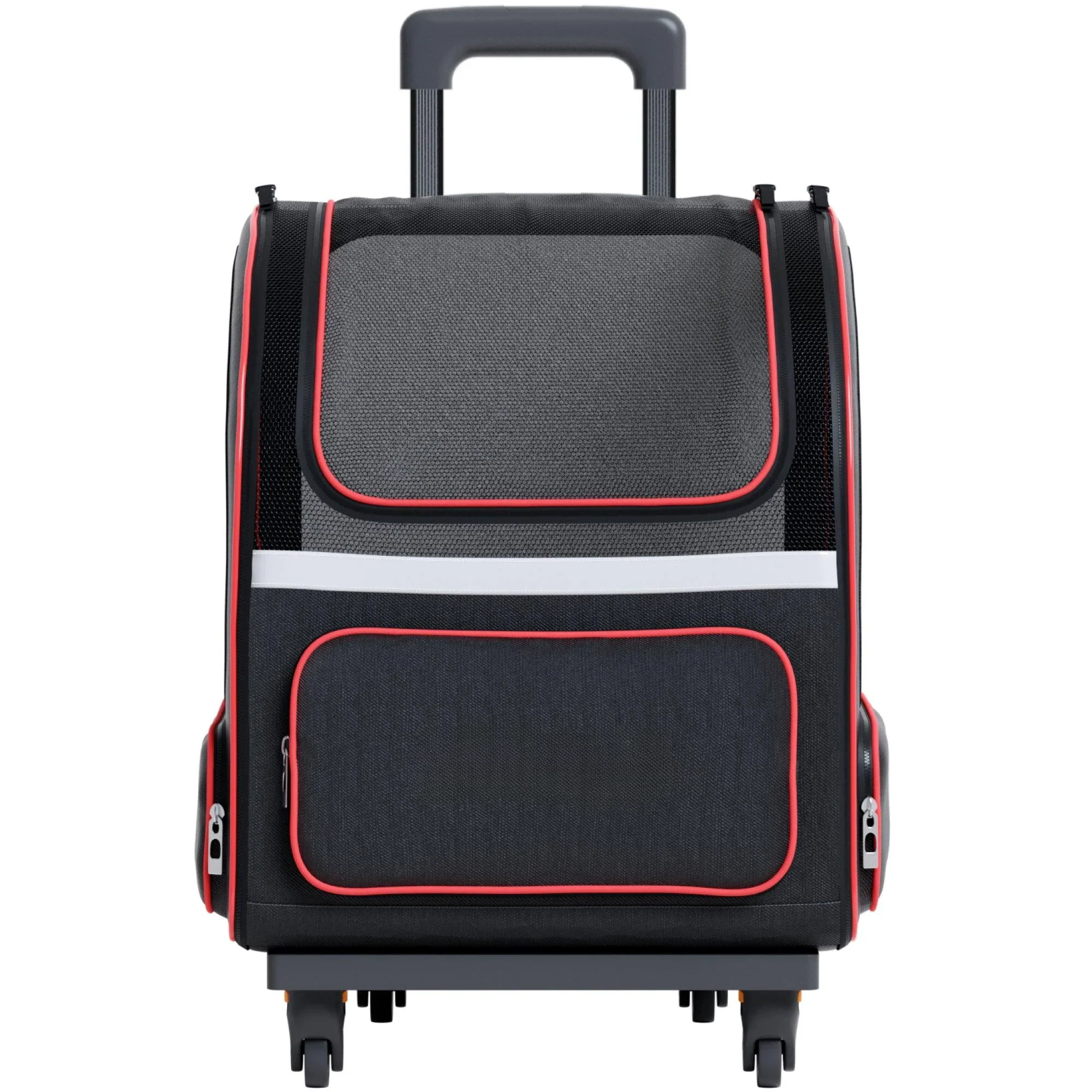 Katziela Pet Backpack Carrier With Removable Wheels And Telescopic Handle - Hybrid Adventurer - Image 2