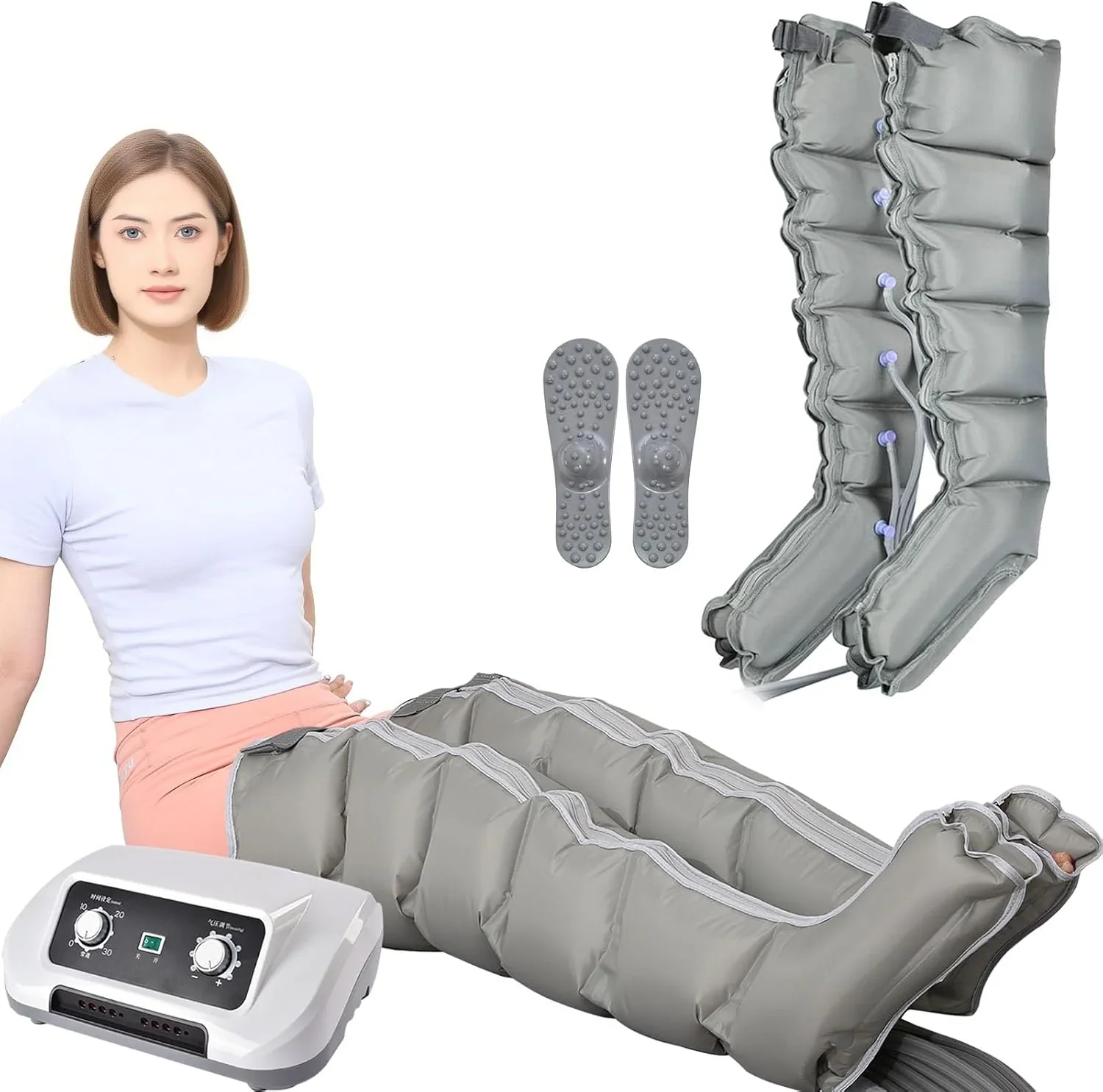 Generic 6-Chamber Compression Massage Boots For Legs, Abdomen And Arms - 1 - Image 4