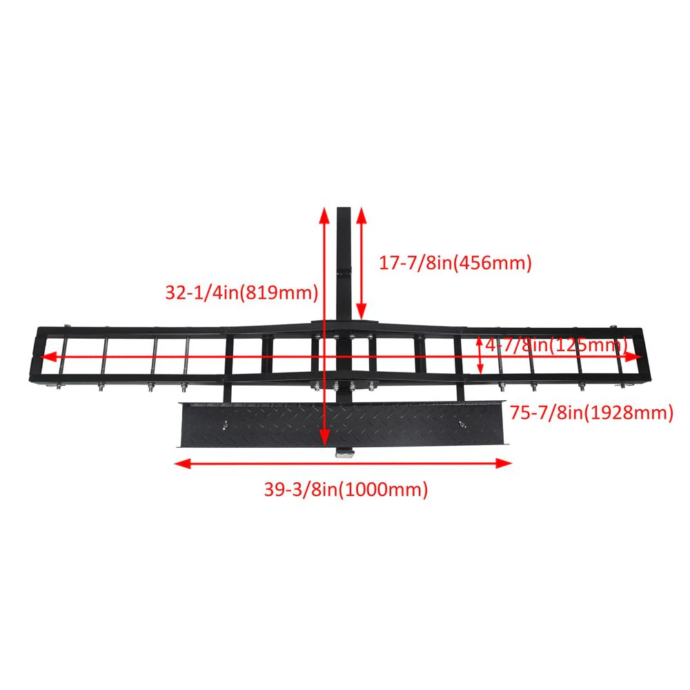 KOJEM 500 Lbs Heavy Duty Motorcycle Dirt Bike Scooter Carrier Hitch Rack - Image 2