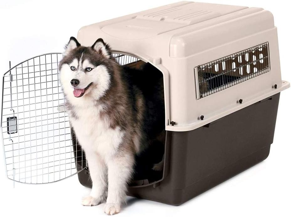 Petmate Ultra Vari Dog Travel Kennel, 48 in Long, 90 to 125 lbs - Taupe Black - Image 8