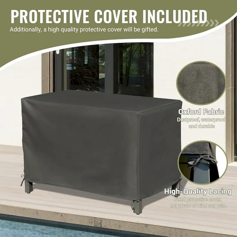 Freestanding Outdoor Kitchen Island with Storage and Prep Table - Grill Storage Cabinet - Image 6