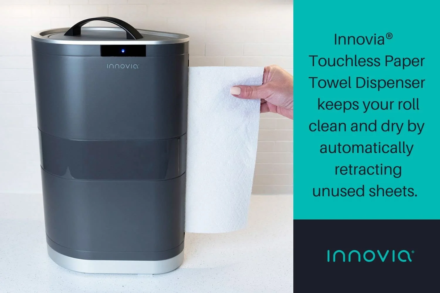 Innovia Countertop Touchless Paper Towel Dispenser - White - Image 5