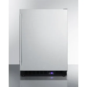 Outdoor All-Freezer, 24 in Wide, Black Cabinet