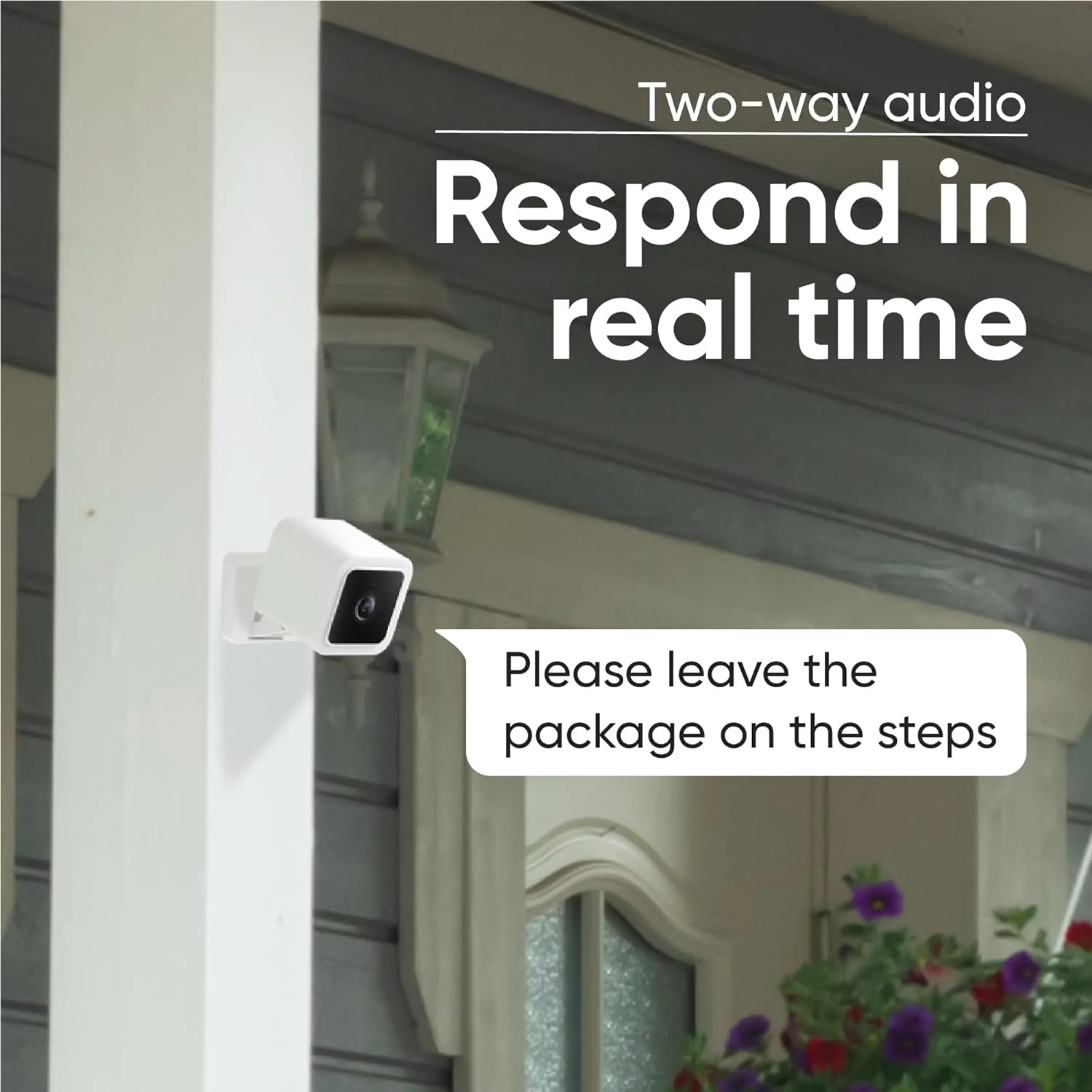 With Color Night Vision, Wired 1080p HD Indoor/Outdoor Security Camera, 2-Way Audio, Works with Alexa, Google Assistant, and IFTTT, 2-Pack - Image 4