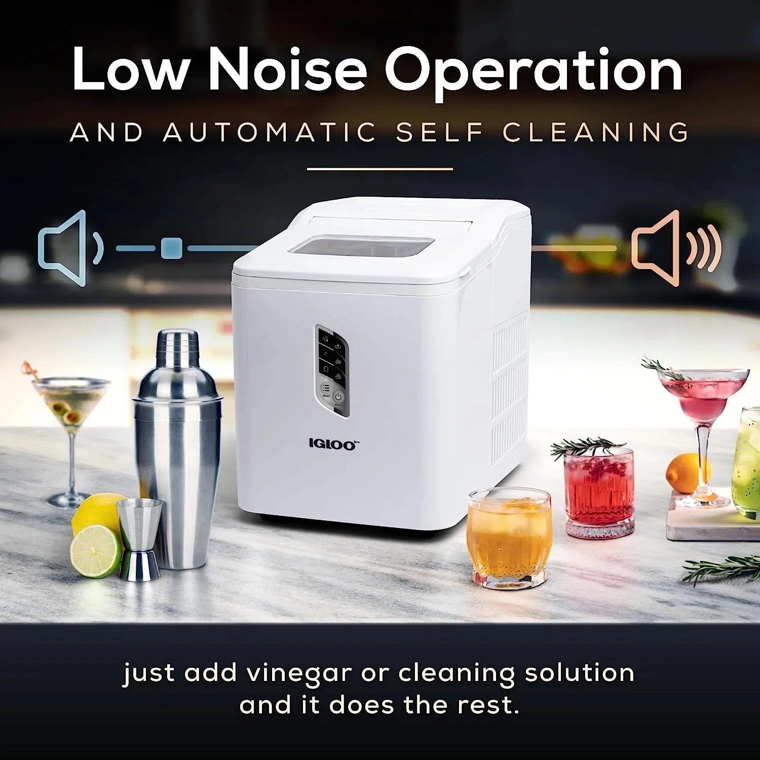 Igloo Self-Cleaning Countertop Ice Maker, 1.5 qt, 26 lbs/24 Hours, Aqua - Image 14