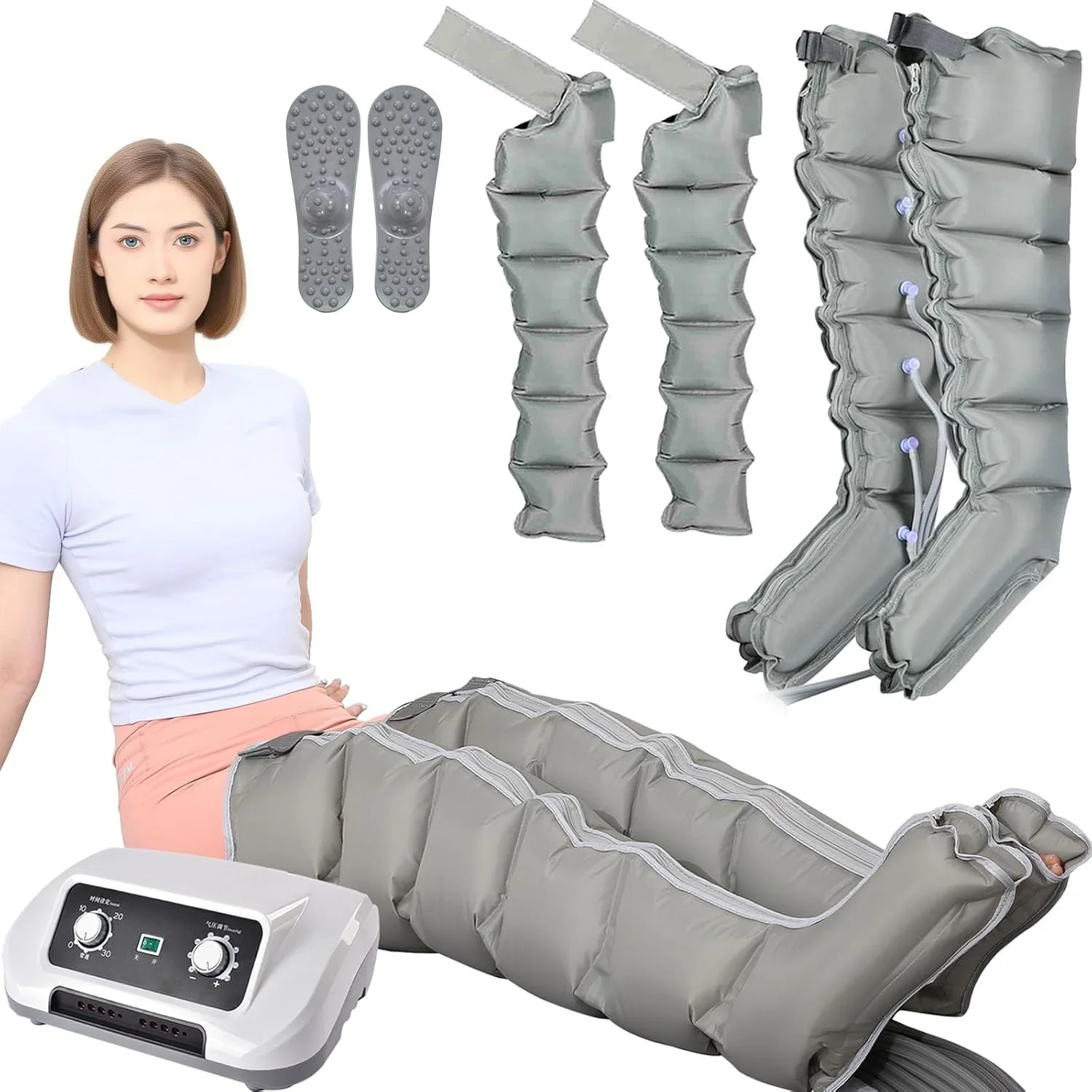 Generic 6-Chamber Compression Massage Boots For Legs, Abdomen And Arms - 1 - Image 5