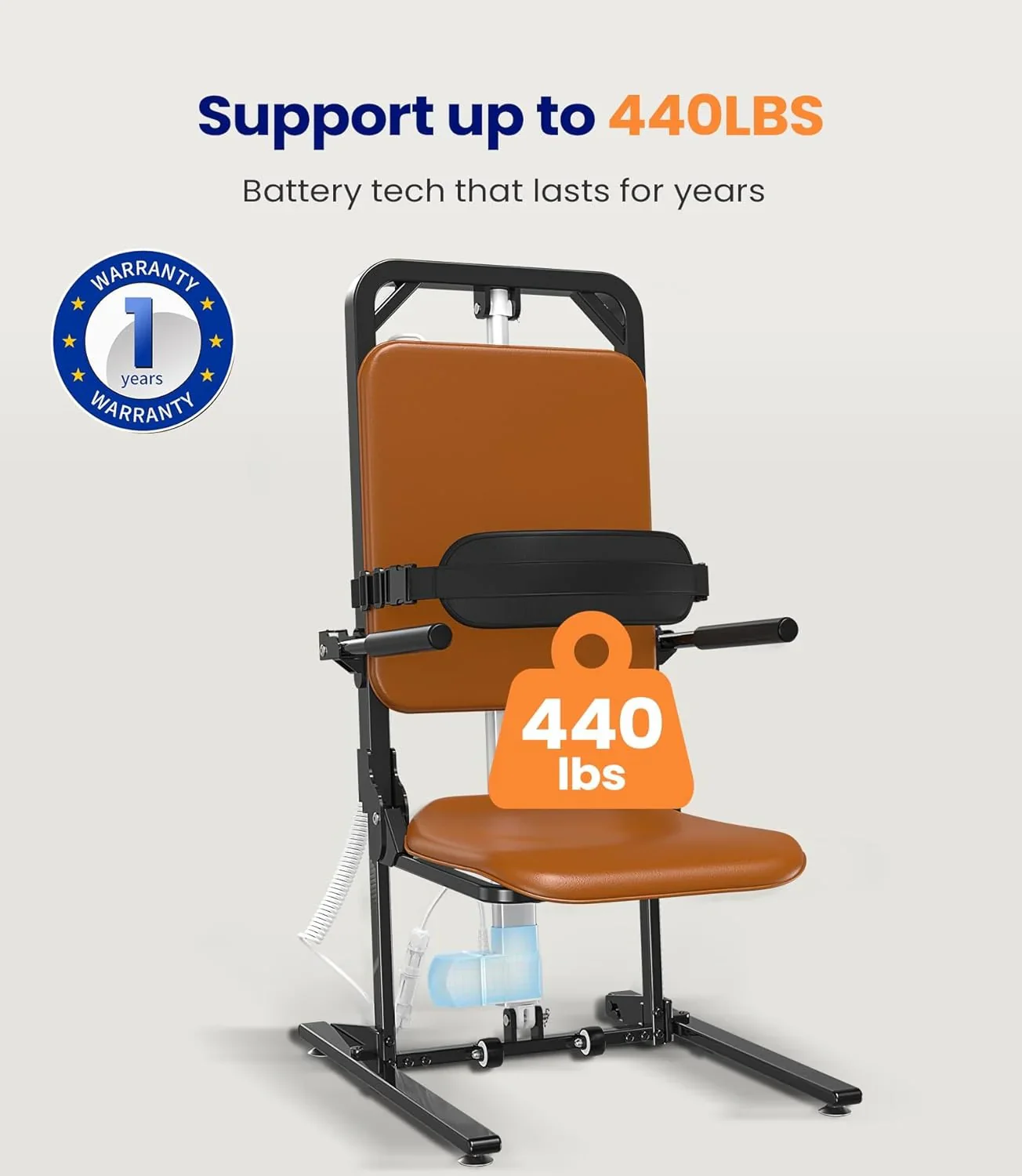 MAIDeSITe Electric Floor Lift, 200 kg Load Capacity, Support for Seniors - Image 3