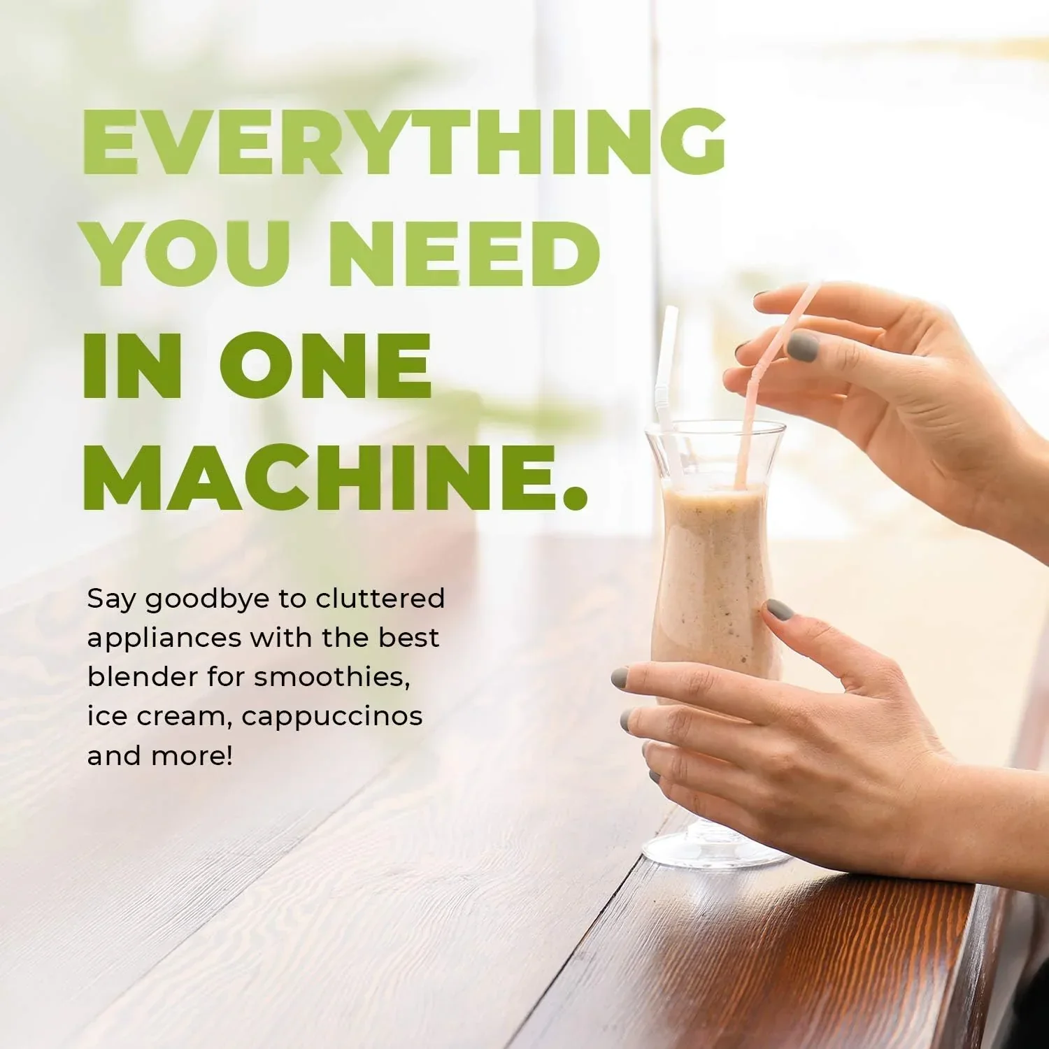 Cleanblend Commercial Countertop Blender 3 Horsepower 1800 Watt 64 Ounce - Image 3