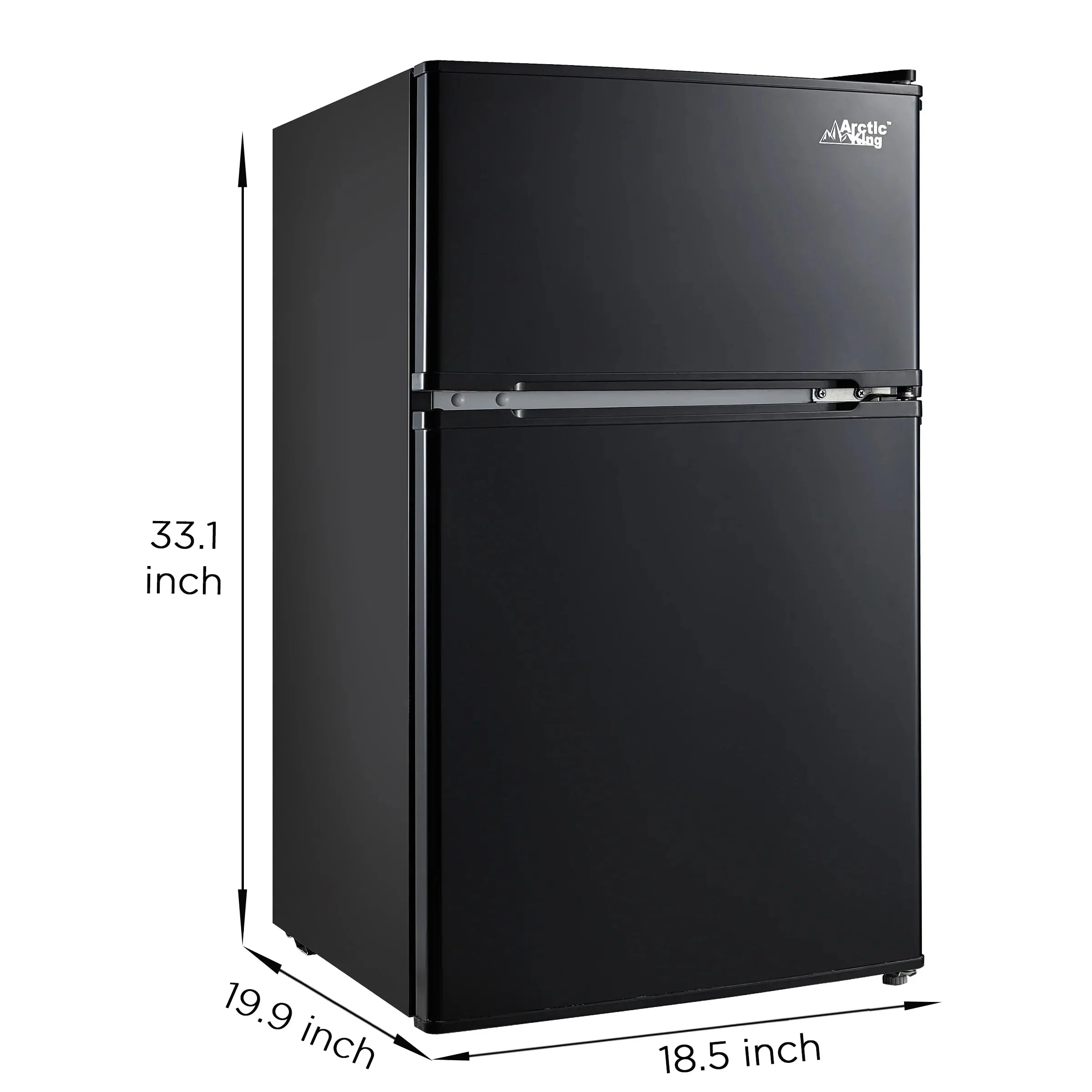 Arctic King Two-Door Mini Fridge With Freezer, 3.2 Cu. Ft., Stainless Steel - Image 23