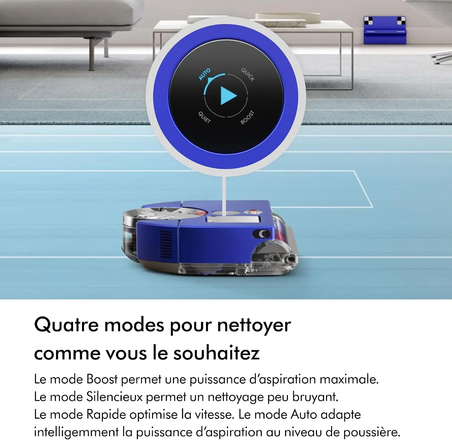 Dyson 360 Vis Nav Robot Vacuum, Blue/Nickel - RB03 - Image 7