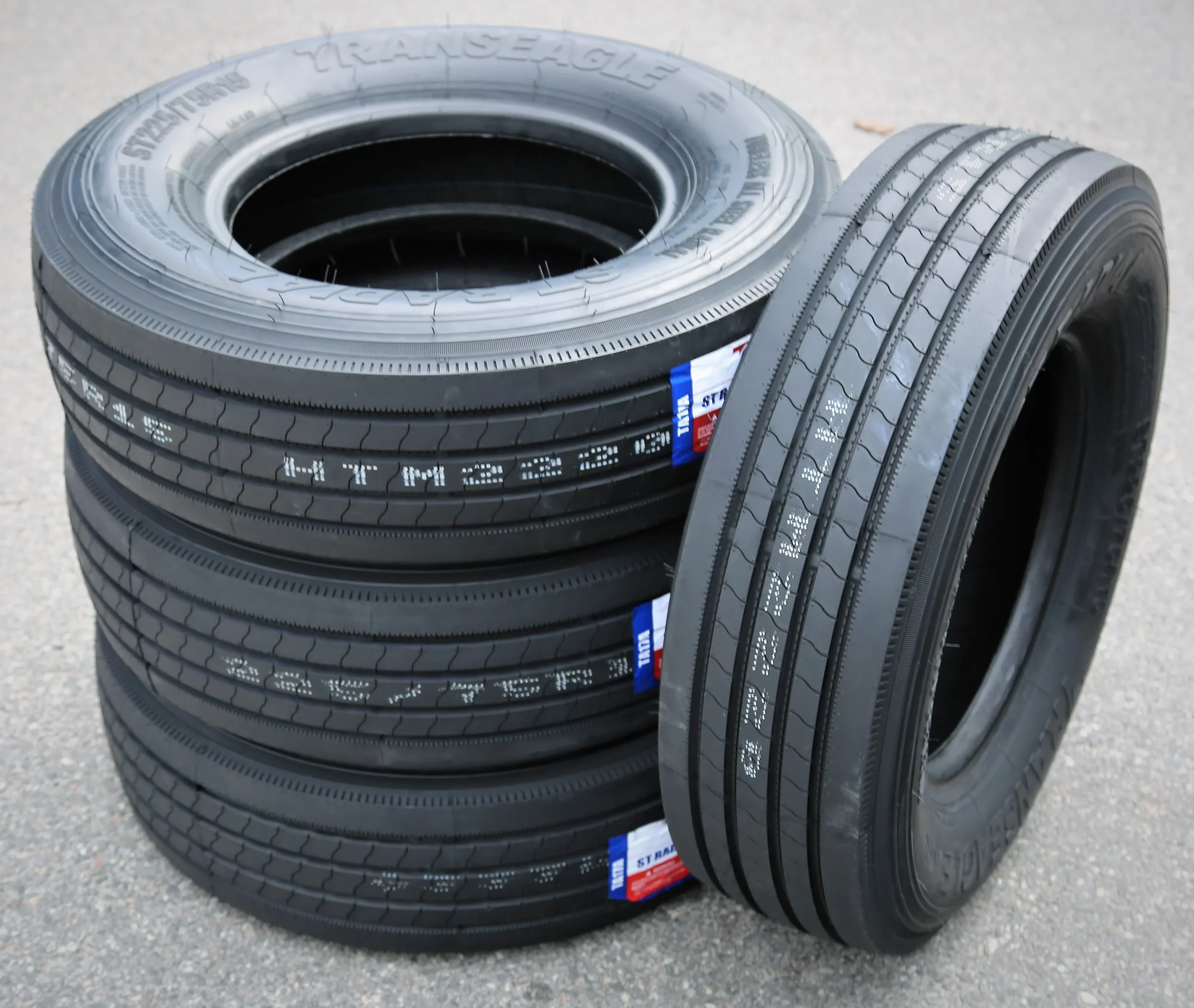 Set of 4 (FOUR) Transeagle All Steel ST Radial ST 225/75R15 Load G (14 Ply) Trailer Tires - Image 4