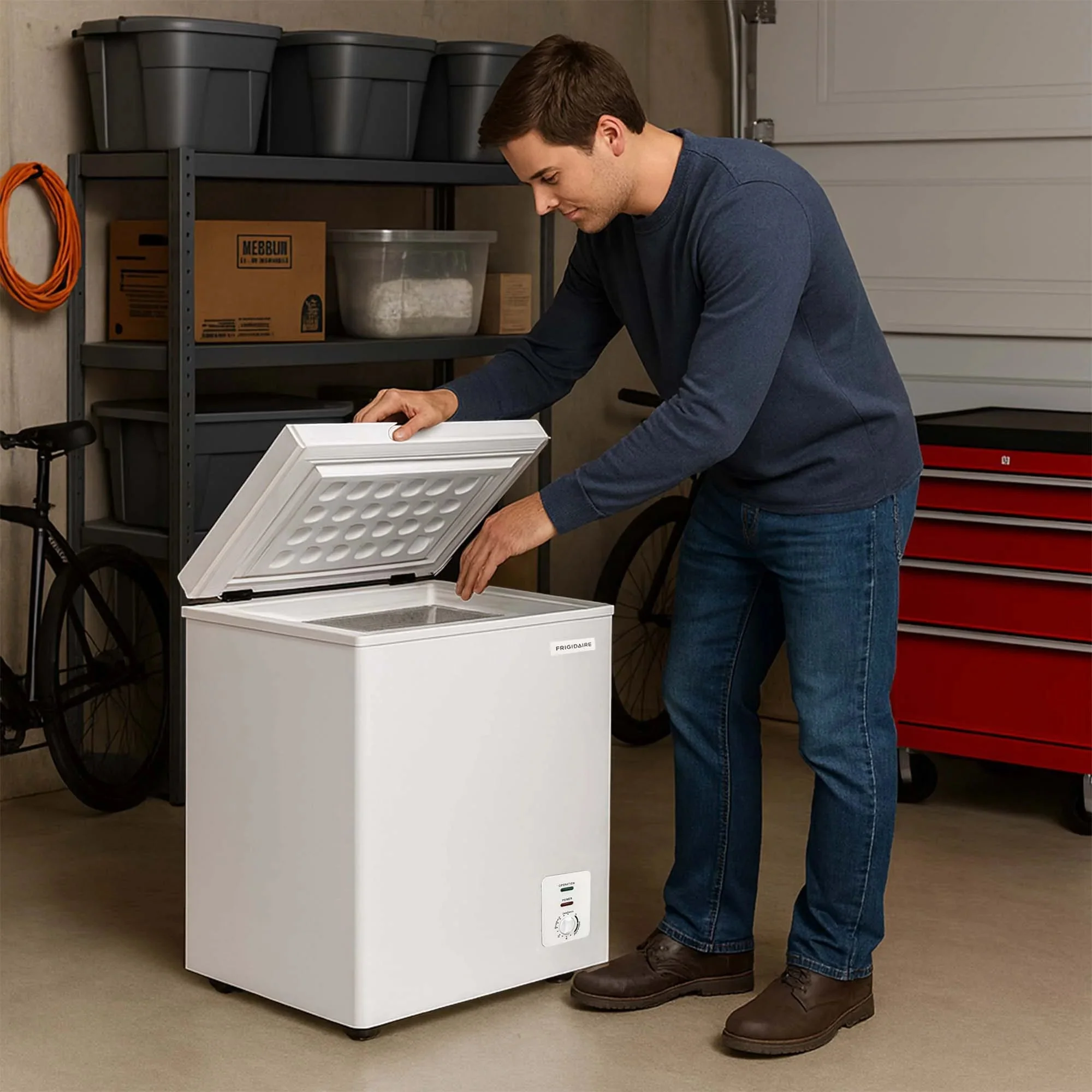 Frigidaire Chest Freezer, 2.1 Cu. Ft., White - Image 6