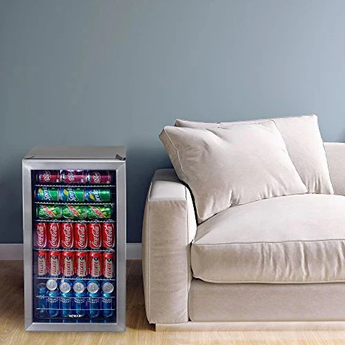 NewAir Beverage Refrigerator Cooler, 126 Cans, Stainless Steel, Right Hinge Glass Door - AB-1200 - Image 8