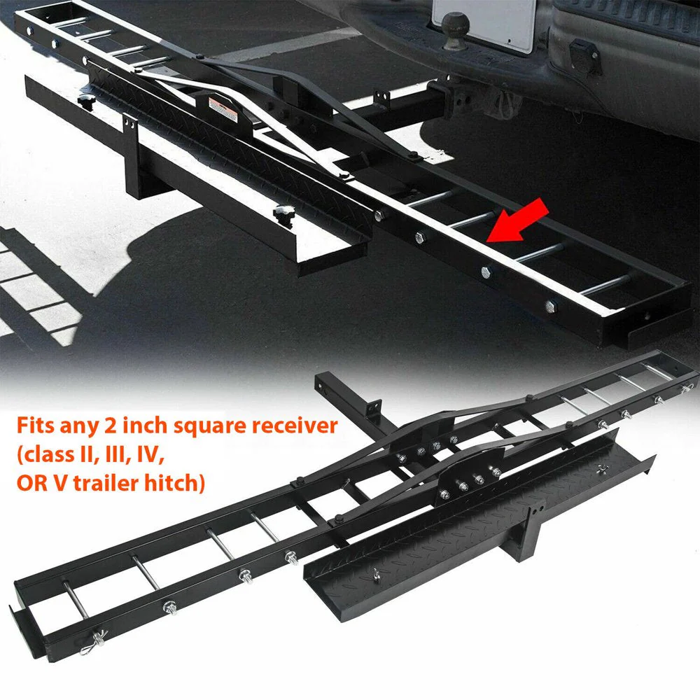 KOJEM 500 Lbs Heavy Duty Motorcycle Dirt Bike Scooter Carrier Hitch Rack - Image 4