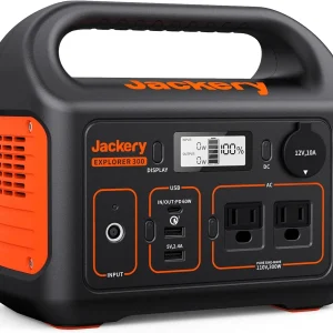 Jackery Portable Power Station Explorer 300, 293Wh Backup Lithium Battery, 110V/300W