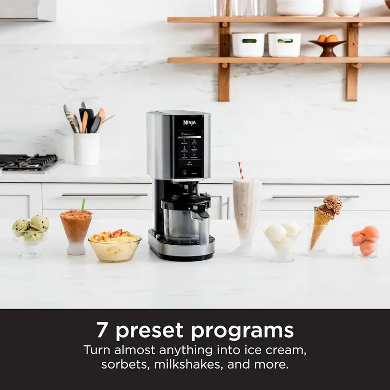 Ninja CREAMi Ice Cream Maker, 7 One-Touch Programs, 2 16-oz Pints, Silver - NC301 - Image 4