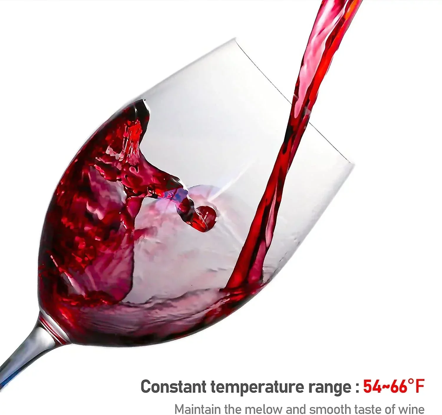 JINJUNYE Countertop Wine Cooler Refrigerator, 12 Bottle, Glass Door - Image 8