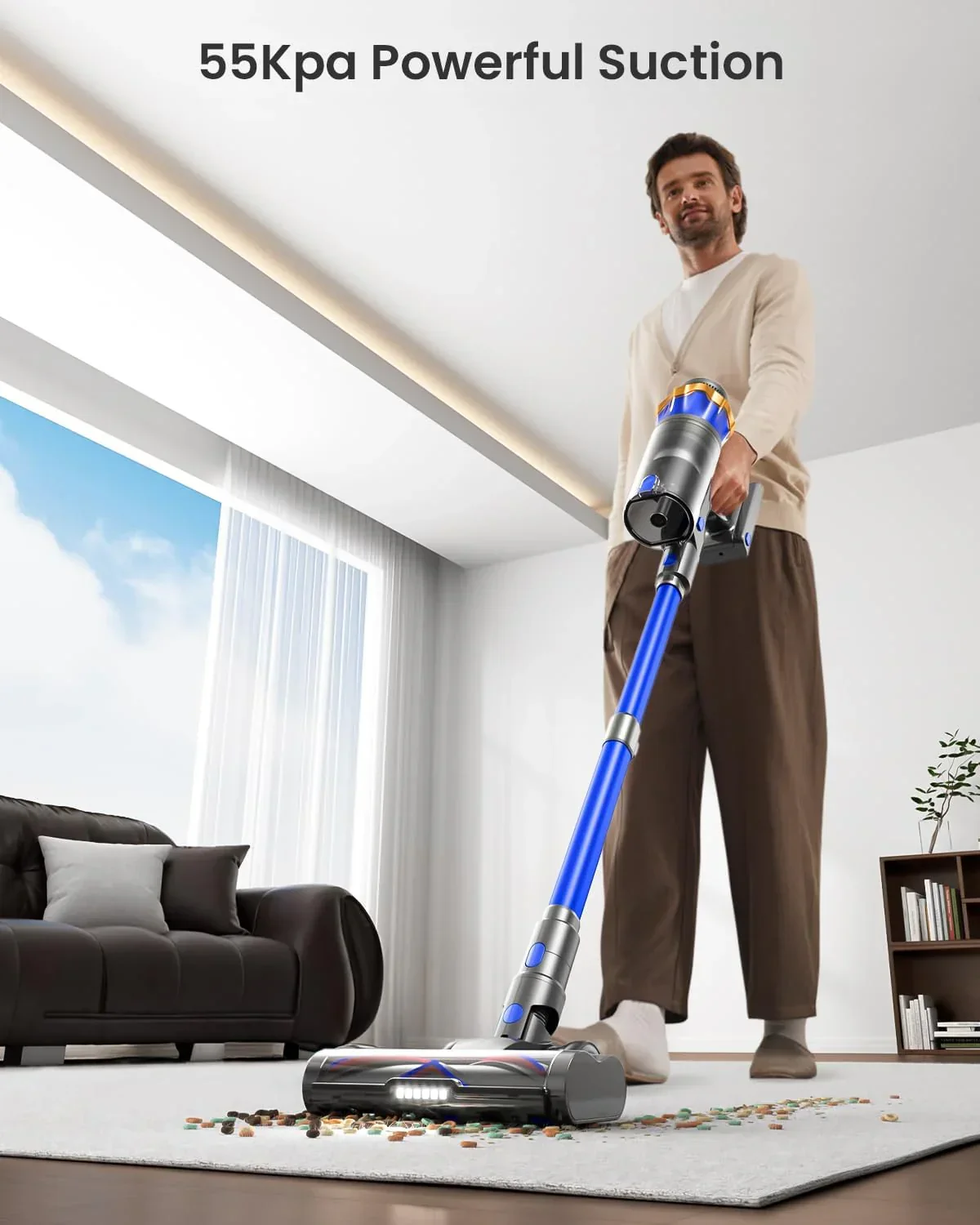 Cordless Stick Vacuum Cleaner - 650W 55KPA 70Mins - Image 2