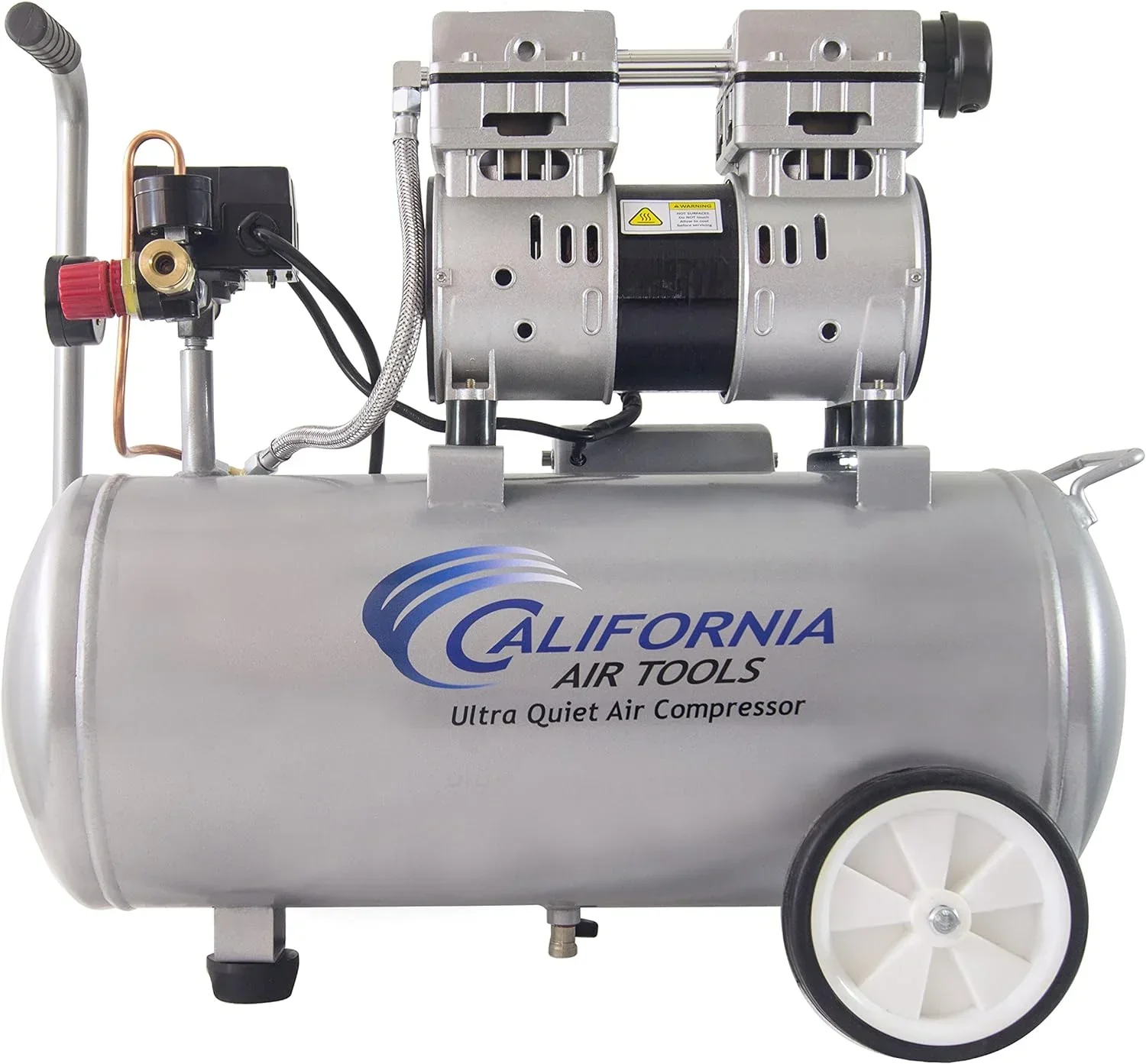 Air Tools 8010 Ultra Quiet Oil-Free Air Compressor, 1.0 HP, 8 Gallon, 120 PSI, 60 dB Noise Level - Image 2