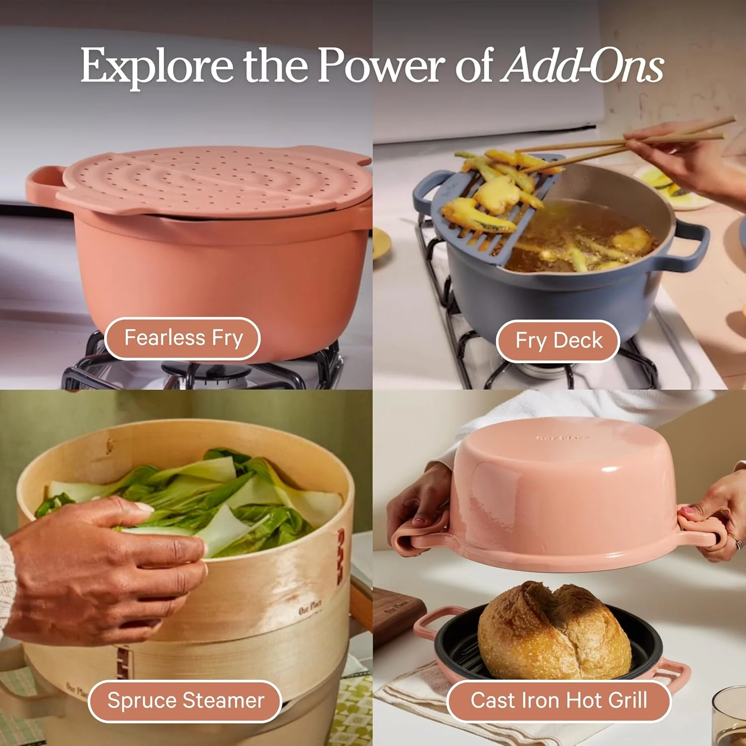 Our Place Perfect Pot 5.5 Qt Ceramic Pot With Lid And Spatula, Steam - Image 7