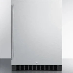 24in Wide Built-In All-Refrigerator With Stainless Steel Cabinet