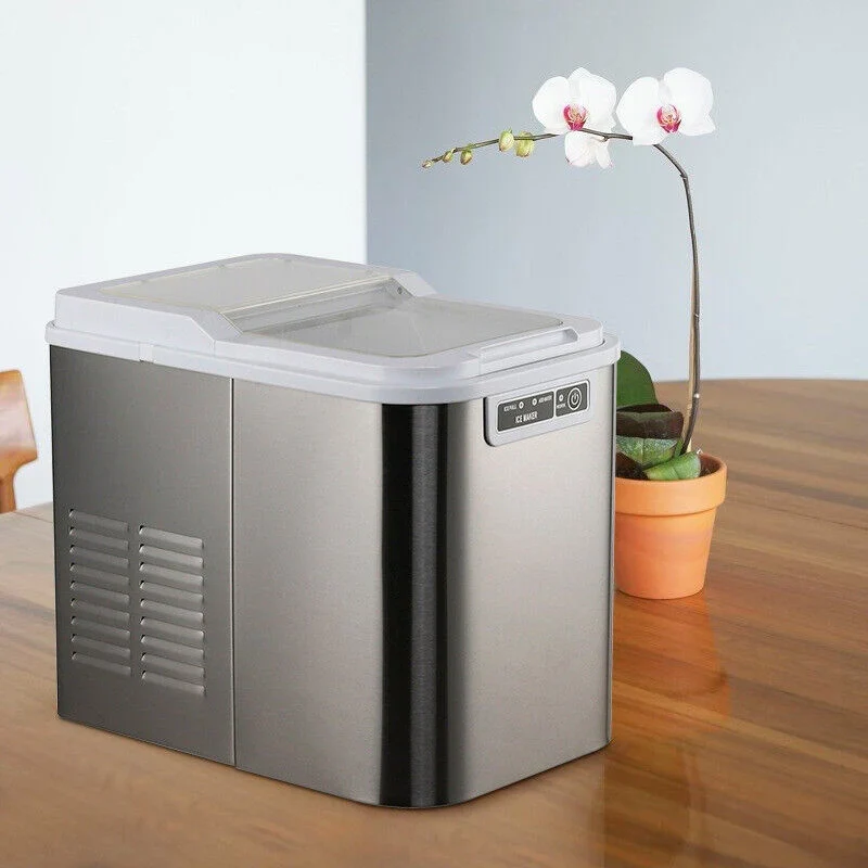 CJC Countertop Ice Maker With Carry Handle, Basket, Scoop, 110V - Image 5