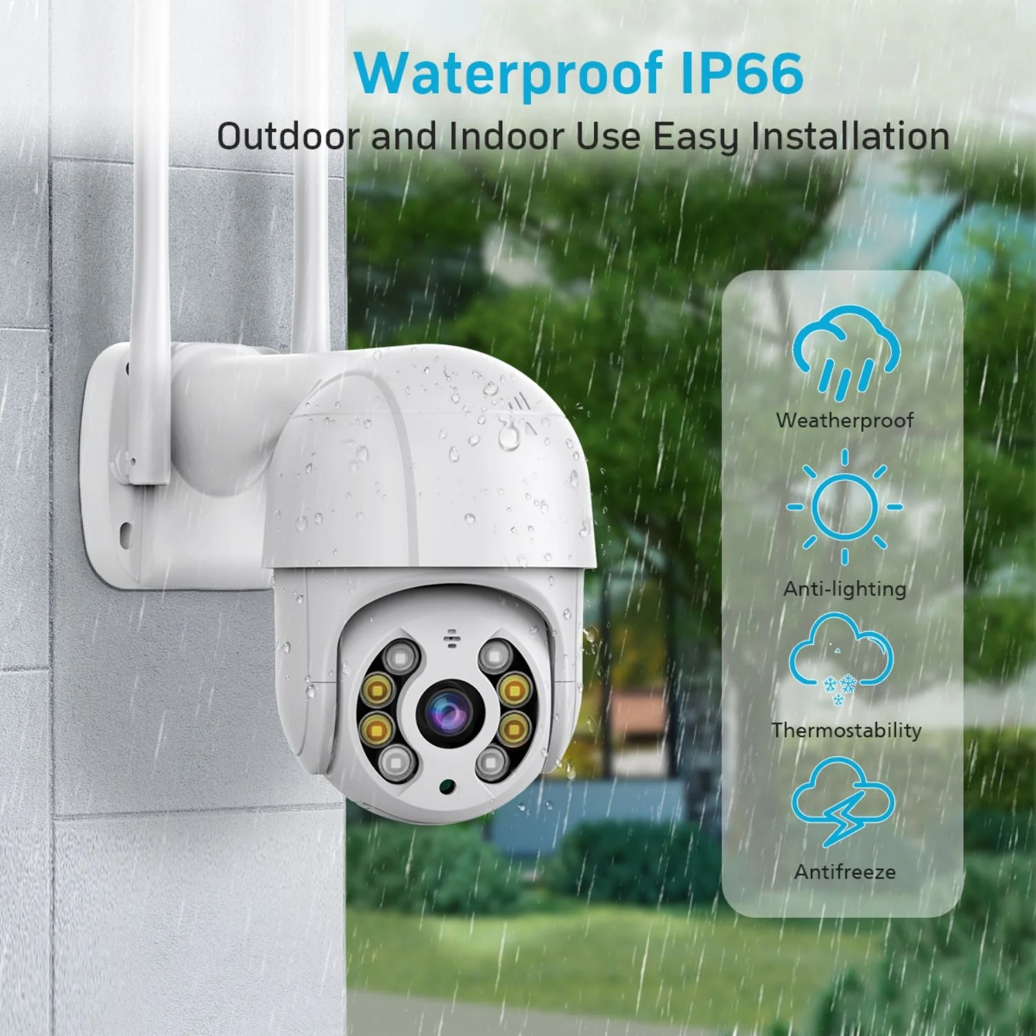 A8 White PTZ 1080P Smart Security Camera - Image 7