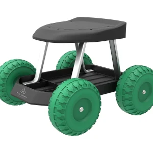 Pure Garden Rolling Garden Work Scooter with Tool Tray