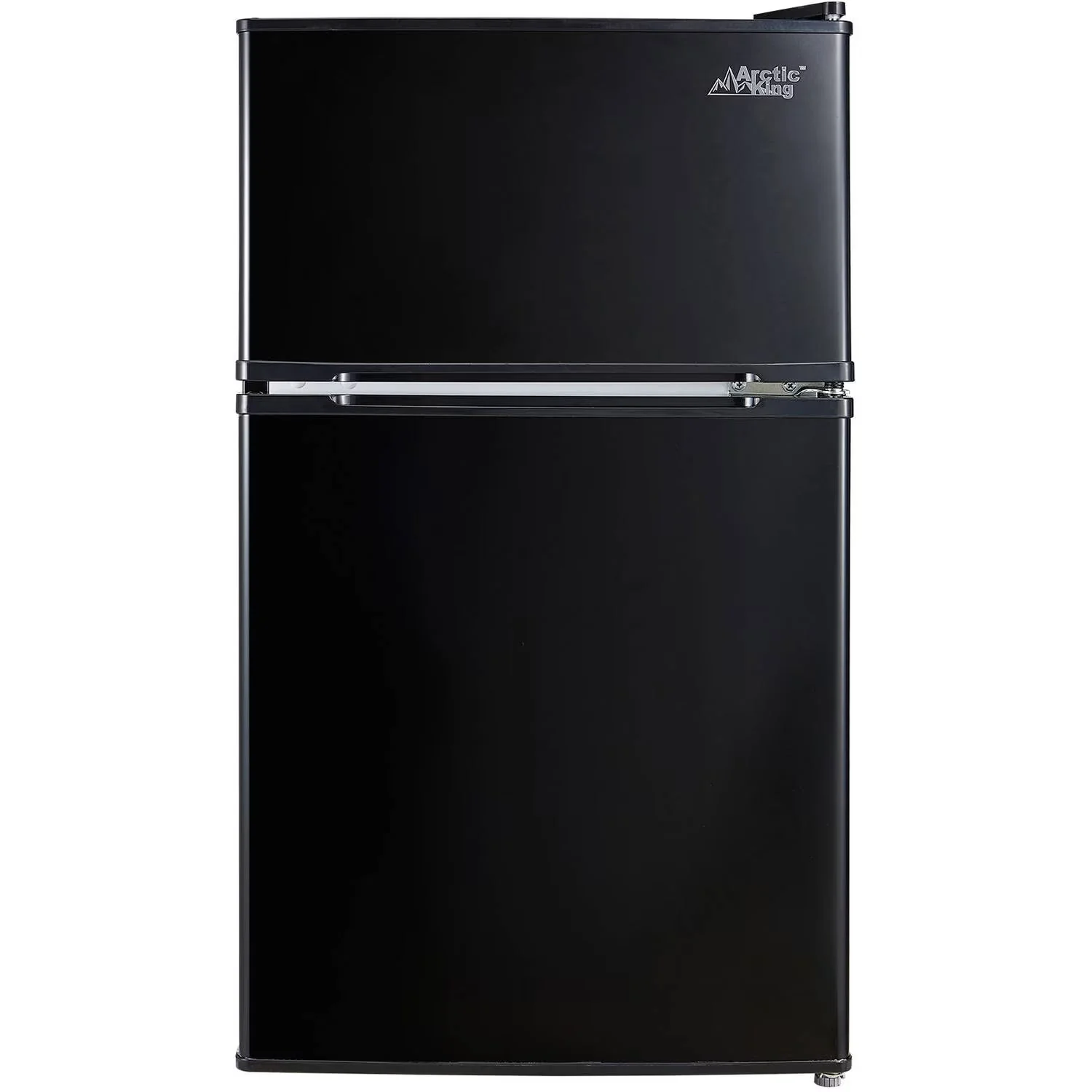 Arctic King Two-Door Mini Fridge With Freezer, 3.2 Cu ft, 18.5 in x 19.4 in x 33.3 in, Stainless Steel - E-Star - Image 2