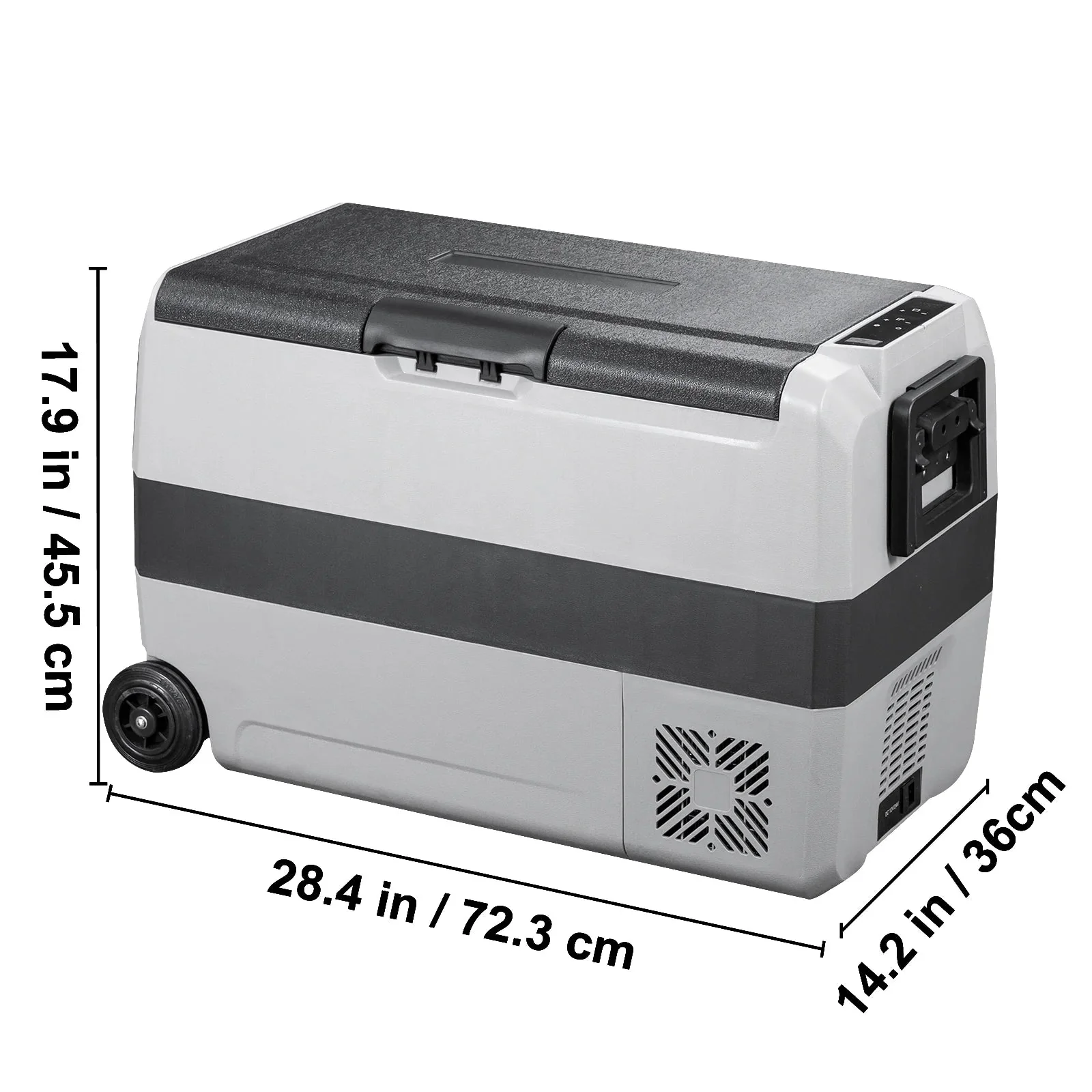 VEVOR Dual-Zone Car Refrigerator Freezer, 48QT - T45K - Image 11
