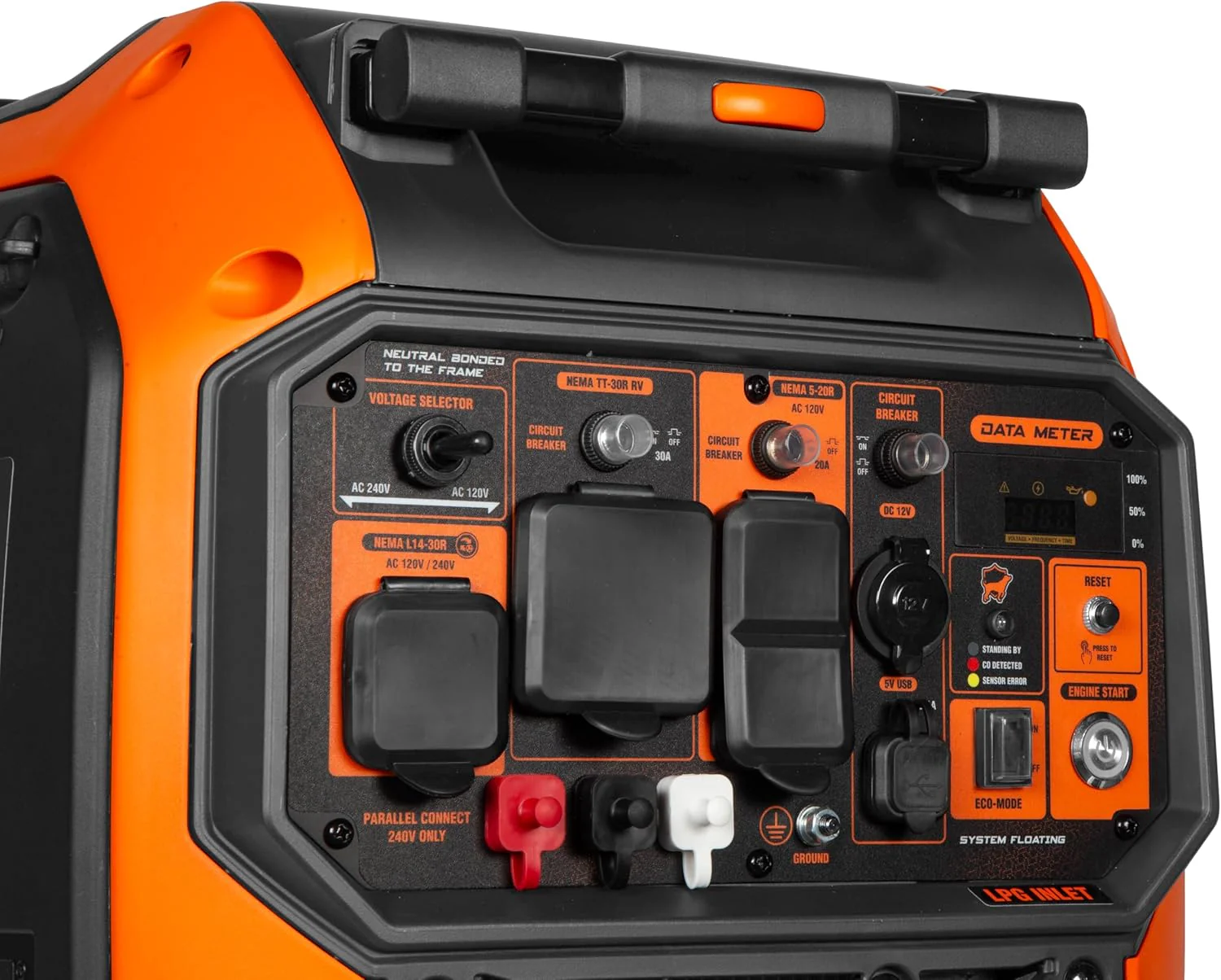 WEN 6800W Dual Fuel Inverter Generator RV-Ready CO Watchdog - Image 3