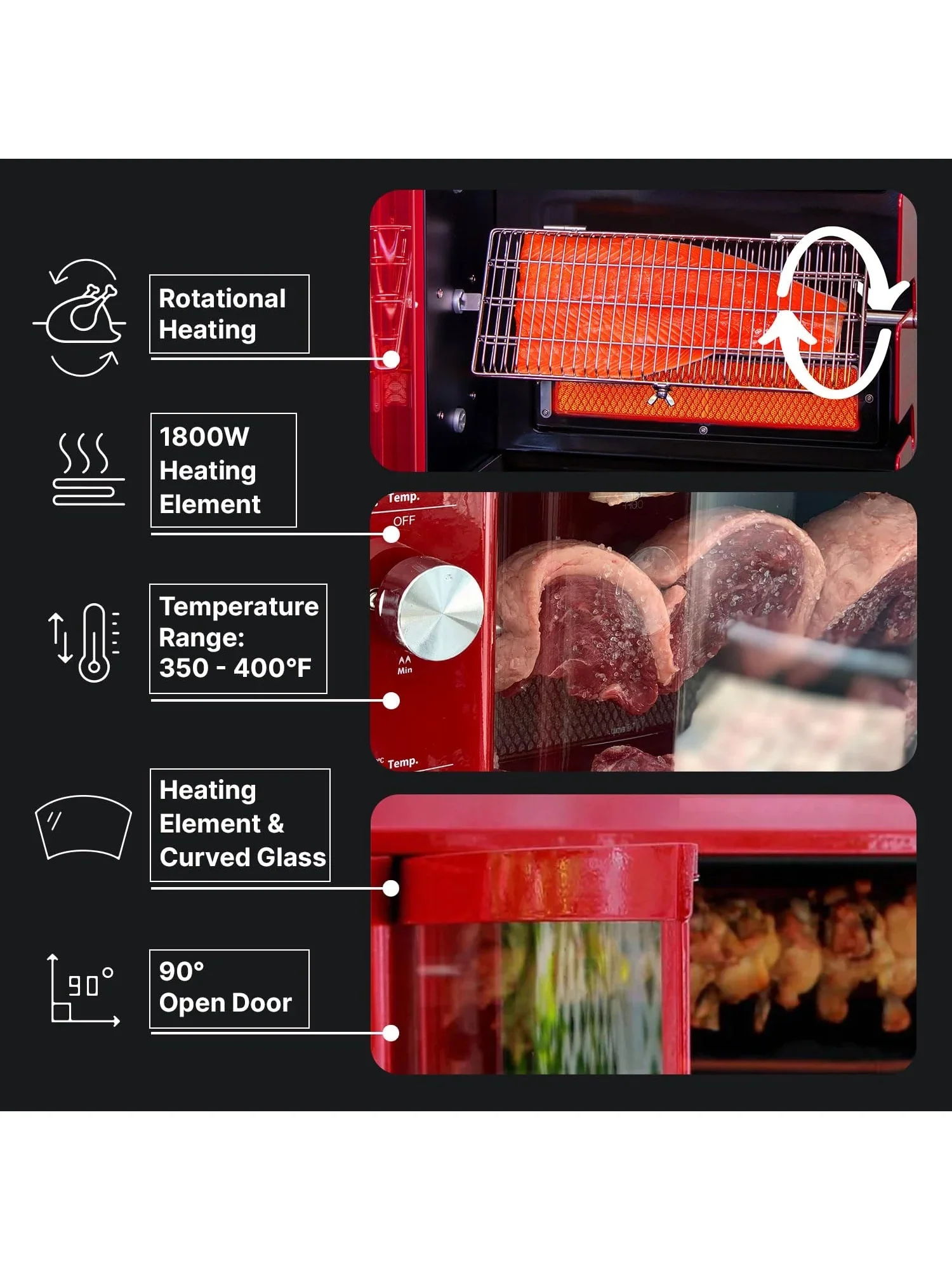 Brazilian Flame Churrasco? Gas Rotisserie Oven Grill Roaster with Auto Rotating Skewers for Rotisserie Chicken Brazilian Style BBQ and Churrasco Shawarma Machine Propane Grill - 2024 Series - Image 7