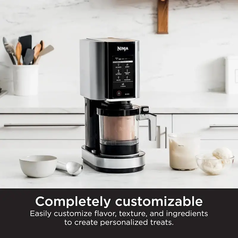 Ninja CREAMi Ice Cream Maker, 7 One-Touch Programs, 2 16-oz Pints, Silver - NC301 - Image 7
