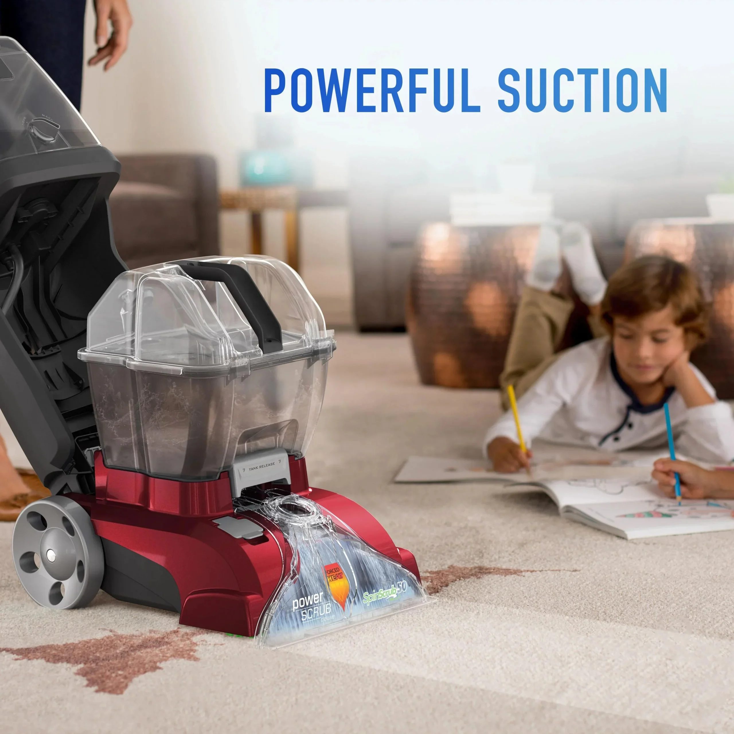 Hoover PowerScrub Deluxe Upright Carpet Cleaner Machine - FH50150V - Image 7