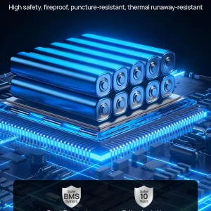 DaranEner Portable Power Station With 80W Solar Panel, 288Wh LiFePO4 Battery, 600W, 1200W Surge