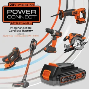 BLACK+DECKER 20V MAX Cordless 10-Inch Trimmer/Edger Kit With AFS And Adjustable Height - LST200