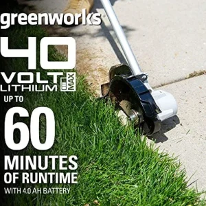 Greenworks 40V Brushless Edger With 8in Blade, 4.0Ah Battery And Charger