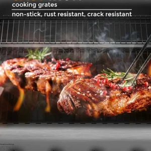 COWSAR 4-Burner Propane Gas Grill With Stainless Steel Burners, 44,000 BTU - 50.79in D x 21.65in W x 46.06in H