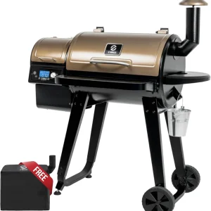 Z GRILLS Wood Pellet Grill & Smoker, Bronze, 459 Sq In, 8-in-1 - ZPG-450A2