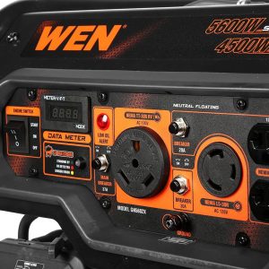WEN 5600-Watt Portable Generator, Electric Start, 224cc, Transfer-Switch And RV-Ready - GN5602X