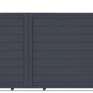 Casanoov Aluminum Swing Gate 392 cm x 161 cm Anthracite Gray RAL 7016 - KIT-000024