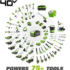 Greenworks 40V Brushless Edger With 8in Blade, 4.0Ah Battery And Charger