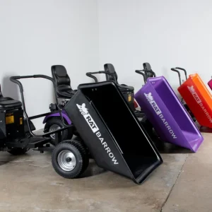 Rat Barrow Ride-On Wheelbarrow, Black, 150 Ltrs, 200kg Capacity, 98cm Wide, 2.3m Long