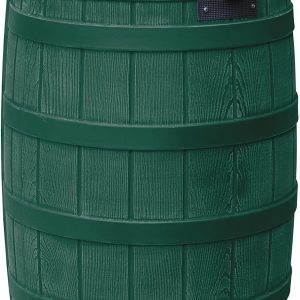 50-Gallon Outdoor Plastic Rain Barrel