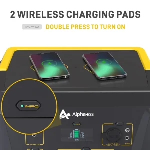 AlphaESS Portable Power Station 1036Wh, 1000W AC Output, 2000W Peak - AP1000