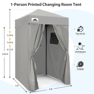EAGLE PEAK Ultra Compact 4 ft x 4 ft Pop-Up Changing Room Canopy - Flex