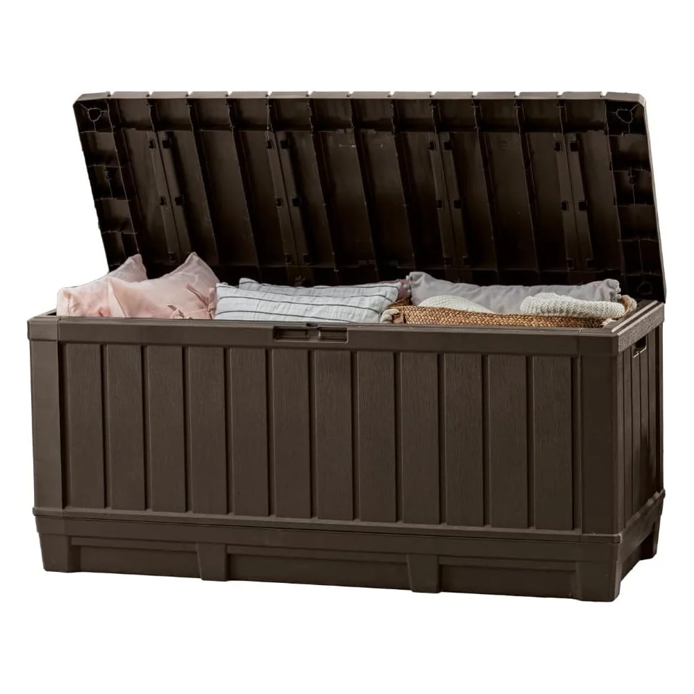 Keter Resin Deck Box, 92 Gallon, Brown - Kentwood