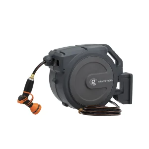 Heavy Duty Wall-Mounted Retractable Garden Hose Reel, 1/2 Inch x 78 ft