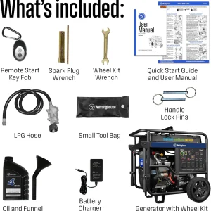 Westinghouse Tri-Fuel Portable Generator 18 000 Peak Watt - WGen14500TFc
